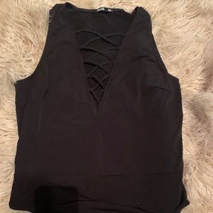 2x bodysuit black Charlotte Russe Plus size